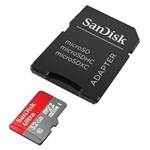Ficha técnica e caractérísticas do produto Cartão 32Gb Micro Sd com Adaptador Sd - Sandisk Ultra Uhs-I Classe 10 - Sdsdquan-032G-G4A