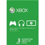Ficha técnica e caractérísticas do produto Cartao Live Gold 3 Meses Xbox