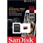 Cartão Memória Micro Sandisk Sdhc UHS-I 32gb Extreme Pro U3 4K