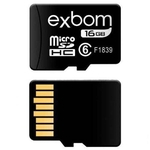 Ficha técnica e caractérísticas do produto Cartão Memoria Micro Sd Exbom - 16Gb