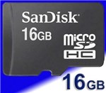 Ficha técnica e caractérísticas do produto Cartao Memoria Microsd HC 16GB /MICRO SDHC 16GB CELULAR/MP15