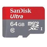 Ficha técnica e caractérísticas do produto Cartao Memoria Sandisk Ultra 64gb C10