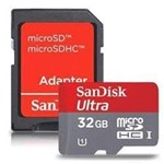 Ficha técnica e caractérísticas do produto Cartao Memoria Sandisk Ultra 32gb C10