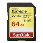 Ficha técnica e caractérísticas do produto Cartão Memória Sdxc 64Gb Sandisk Extreme 90Mb/S Lacrado C 10