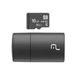 Ficha técnica e caractérísticas do produto Cartao Micro SD 16GB com Leitor USB Classe 4 MC162 - Multilaser