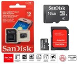 Ficha técnica e caractérísticas do produto Cartão Micro Sd 16gb Sandisk Classe 4