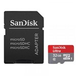 Ficha técnica e caractérísticas do produto Cartão Micro SD 32GB Sandisk Ultra Classe 10 de 80mb/s