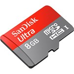 Cartão Micro SD Ultra Classe 10 com Adapt para Android 8GB - Sandisk