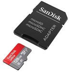 Ficha técnica e caractérísticas do produto Cartão Micro SD Sandisk Ultra 128gb com Adaptador