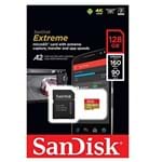 Ficha técnica e caractérísticas do produto Cartão Micro SD Sandisk Extreme U3 160mb/s 4k A2 128gb Lacrado