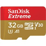 Ficha técnica e caractérísticas do produto Cartão Micro SD Sandisk V30 A2 U3 4K 32GB