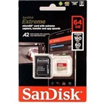 Ficha técnica e caractérísticas do produto Cartão Micro Sd Sdxc Sandisk Extreme 64gb 160mbs U3 A2