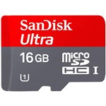 Ficha técnica e caractérísticas do produto Cartão Micro SD Ultra Classe 10 16GB com Adaptador - Sandisk