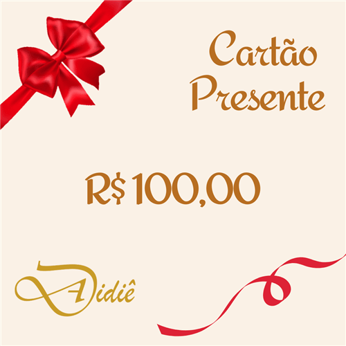 Ficha técnica e caractérísticas do produto Cartão Presente Adidiê R$ 100,00 (R$ 100,00)