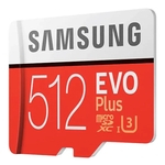 Ficha técnica e caractérísticas do produto Cartão Samsung Micro Sd Evo Plus 512gb 100mb/s Sdxc U3 4k