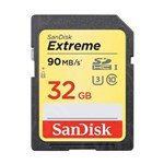 Ficha técnica e caractérísticas do produto Cartão SanDisk Extreme SDHC 32Gb 90mb / S 4K