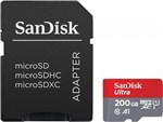 Ficha técnica e caractérísticas do produto Cartão Micro Sd Sandisk 200gb Ultra 100mb C10