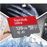 Ficha técnica e caractérísticas do produto Cartão Sandisk MicroSD Ultra 100mb/s 128gb 100% Original