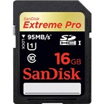 Ficha técnica e caractérísticas do produto Cartão SD Extreme Pro UHS-I Classe 10 16GB - Sandisk