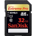 Ficha técnica e caractérísticas do produto Cartão SD Extreme Pro UHS-I Classe 10 32GB - Sandisk