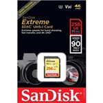 Ficha técnica e caractérísticas do produto Cartão Sd Sandisk Extreme 256gb U3 90mbs Sdxc Lacrado