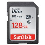 Ficha técnica e caractérísticas do produto Cartão SD Sandisk Ultra C10 80M / S 128GB