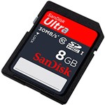 Ficha técnica e caractérísticas do produto Cartão SD Sandisk Ultra UHS-I Classe 10 8GB