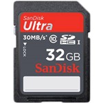 Ficha técnica e caractérísticas do produto Cartão SD Sandisk Ultra UHS-I Classe 10 32GB