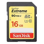 Ficha técnica e caractérísticas do produto Cartão Sd Sdhc Sandisk Extreme 16gb 90mb/s U3 Lacrado