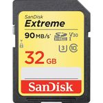 Ficha técnica e caractérísticas do produto Cartão Sd Sdhc Sandisk Extreme 32gb 90mb/s Uhs-3 C10 U3 4k