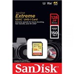 Ficha técnica e caractérísticas do produto Cartão Sd Sdxc 128Gb Sandisk Extreme 150Mb/S U3 Lacrado