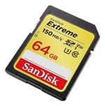 Ficha técnica e caractérísticas do produto Cartão Sd Sdxc Sandisk Extreme 64Gb 150Mb/s U3 Lacrado