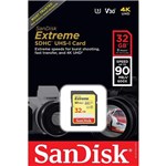 Ficha técnica e caractérísticas do produto Cartão Sd Sdxc Sandisk Extreme 32gb 90mb/s Uhs-3 U3