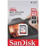 Ficha técnica e caractérísticas do produto Cartão Sd Sdxc Ultra Sandisk 64gb 80mb/s Uhs-i