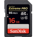 Ficha técnica e caractérísticas do produto Cartão SDHC 16Gb SanDisk Extreme Pro 4K UHS-I Classe 10 de 95Mbs