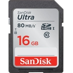 Ficha técnica e caractérísticas do produto Cartão SDHC 16GB Sandisk Ultra Classe 10, 80mb/s (320x)