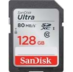 Ficha técnica e caractérísticas do produto Cartão SDXC 128Gb SanDisk Ultra 80mb/s UHS-I Classe 10