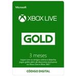 Ficha técnica e caractérísticas do produto Cartao Xbox Live Gold 3 Meses - Microsoft