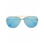 Ficha técnica e caractérísticas do produto Cartier Eyewear Óculos de Sol Aviador - Azul
