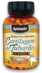 Ficha técnica e caractérísticas do produto Cartilagem de Tubarão 480 Mg C/60 Cápsulas - Apisnutri