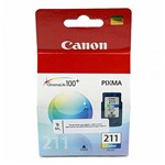 Ficha técnica e caractérísticas do produto Cartucho Canon Cl211 9ml Color(211) / Un / Canon