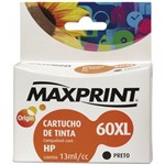 Ficha técnica e caractérísticas do produto Cartucho Compativel HP 60XL Preto Unidade Maxprint