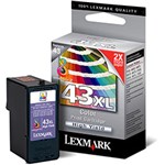 Ficha técnica e caractérísticas do produto Cartucho de Tinta 43XL Colorido - Lexmark