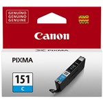 Ficha técnica e caractérísticas do produto Cartucho de Tinta Canon CLI-151 Ciano - Canon