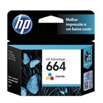 Ficha técnica e caractérísticas do produto Cartucho de Tinta HP 664 Colorido F6v28ab
