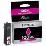 Ficha técnica e caractérísticas do produto Cartucho de Tinta Lexmark 100 XL 14N1070 Magenta 14745