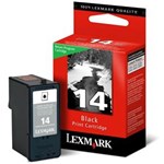 Ficha técnica e caractérísticas do produto Cartucho de Tinta Lexmark 14 Preto 18C2090