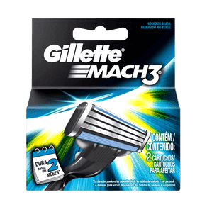 Ficha técnica e caractérísticas do produto Cartuchos Gillette Mach3 Regular C/ 2 Unidades