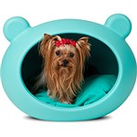 Ficha técnica e caractérísticas do produto Casa P/ Cães Dog Cave Azul - Almofada Azul - Guisa Pet