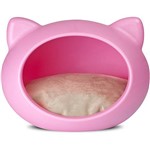 Casa P/ Gatos Cat Cave Rosa - Almofada Natural - Guisa Pet
